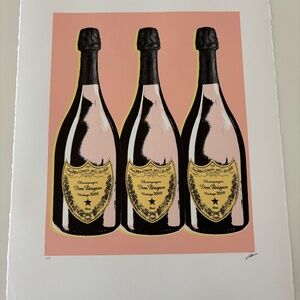 Pop Art Champagne Print